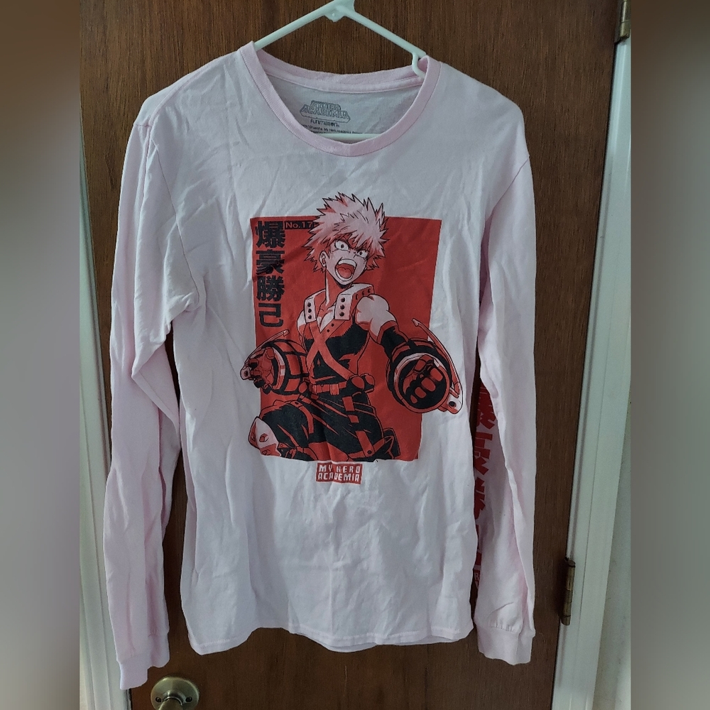 My Hero Academia, pink, long sleeve t-shirt